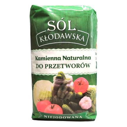 SOL Klodawska non-idoized Natural White Rock Salt 1.1KG ( BB 02/2029 )