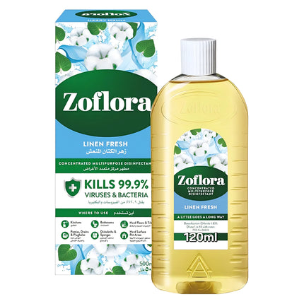 Zoflora Disinfectant Concentrated Linen Fresh 120ml