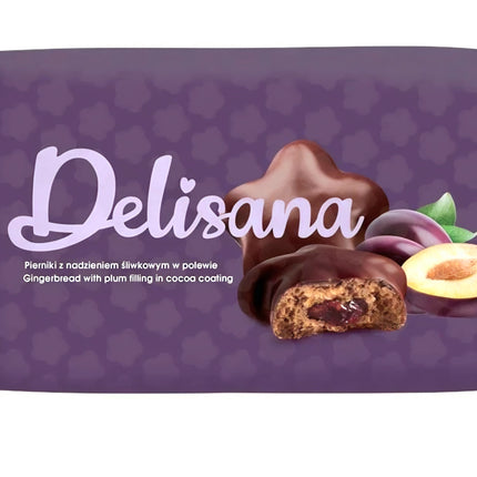 Delisana Gingerbread with Plum Filling in Chocolate 200G ( BB 30/10/2026 )