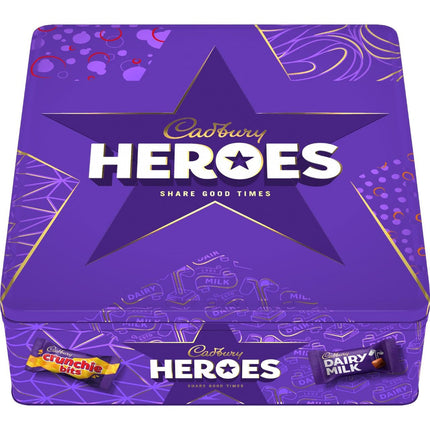Cadbury Heroes Assorted Chocolate Favourites Tin 750G ( BB 29/02/2026 )