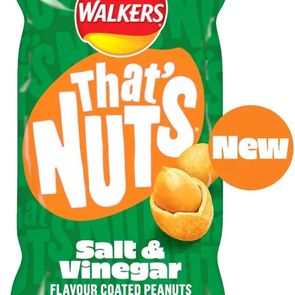 Walkers That’s Nuts Salt & Vinegar Flavour Coated Peanuts 40G ( BB 04/07/2026 )