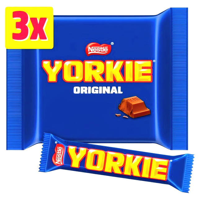 Nestle Yorkie Milk Chocolate 3 Packs 3 x 46G ( BB 30/09/2026 )