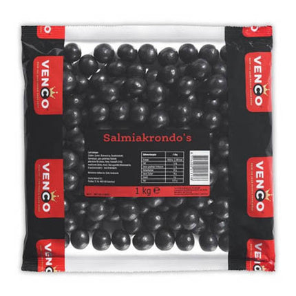 Venco Salmiak Rondos / Salmiak Round Balls 1Kg ( BB 27/02/2026 )