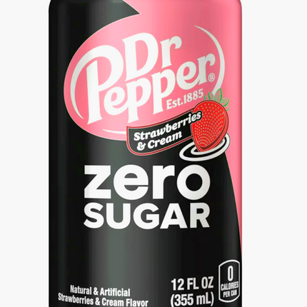 Dr Pepper Strawberry &Cream Zero Sugar 355ml ( BB 31/01/2027 )
