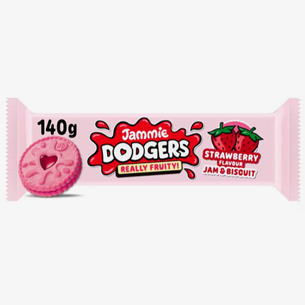 Jammie Dodgers Strawberry Jam Shortcake Biscuit 140G ( BB 30/01/2026 )