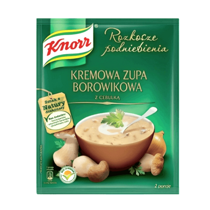 Knorr Kremowa Zupa Borowikowa Porcini Mushroom Soup 48G ( BB 30/05/2027 )