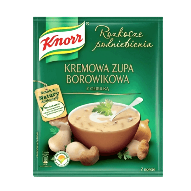 Knorr Kremowa Zupa Borowikowa Porcini Mushroom Soup 48G ( BB 30/05/2027 )