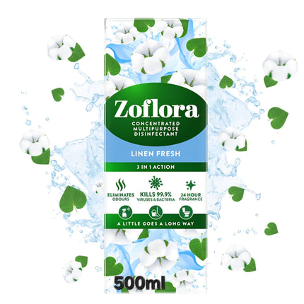 Zoflora Disinfectant Concentrated Linen Fresh 500ml