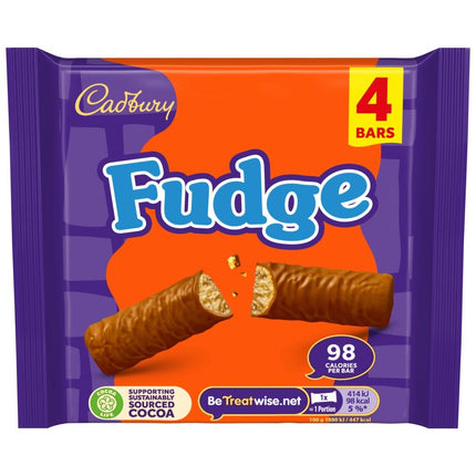 Cadbury Fudge 4 Pack Multipacks 88G ( BB 09/02/2026 )