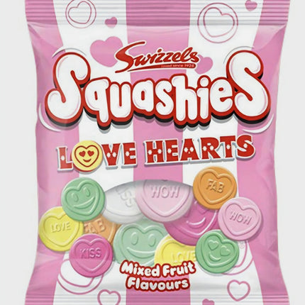 Swizzels Squashies Love Hearts 120G ( BB 06/2027 )