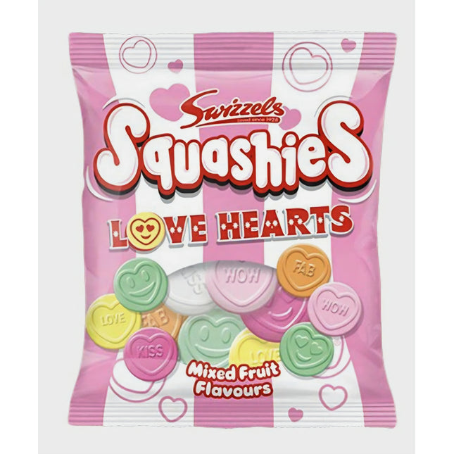 Swizzels Squashies Love Hearts 120G ( BB 06/2027 )