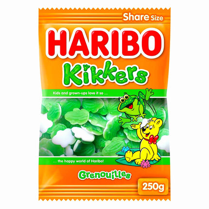 Haribo Kikkers Frog Gummy Candy 250G ( BB 30/07/2027 ) ☆ Buy 11 get 1 Free ☆