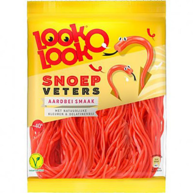 Look-O-Look Snoep Veters Strawberry Laces 195G ( BB 30/03/2026 )