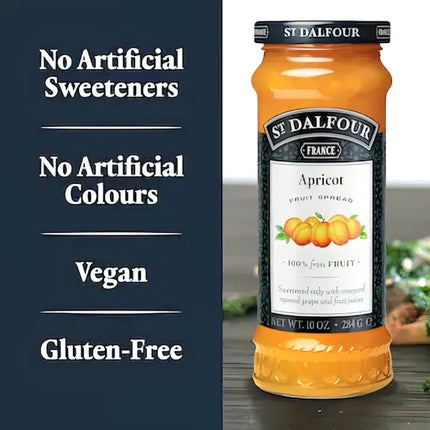 St Dalfour Apricot Fruit Spread 284G ( BB 02/12/2027 ) ☆ Buy 11 get 1 Free ☆