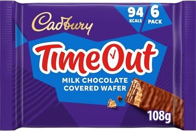 Cadbury TimeOut Wafer Chocolate Multipack 108G ( BB 13/02/2026 )