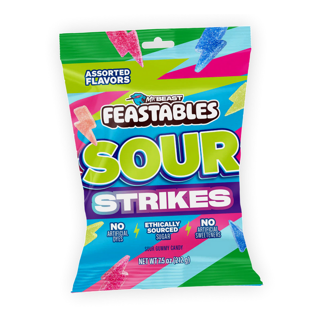 Mr Beast Feastables Sour Strikes 127G ( BB 17/07/2026 )