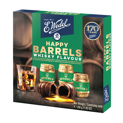 E.Wedel Happy Barrels Whisky Flavour Chocolate 2000G ( BB 22/11/2026 )