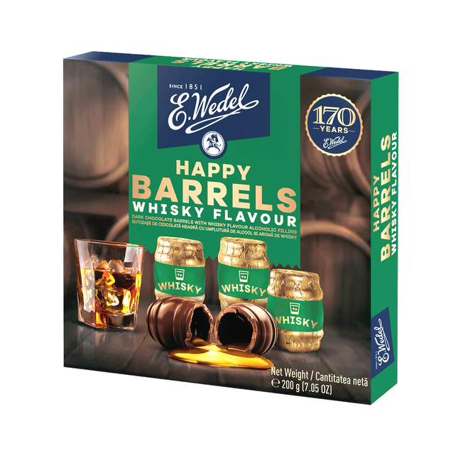 E.Wedel Happy Barrels Whisky Flavour Chocolate 2000G ( BB 22/11/2026 )