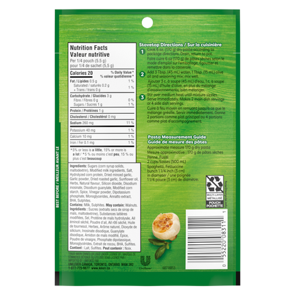 Knorr Roasted Garlic & Herbs Pasta Seasoning 22G ( BB 18/09/2026 )