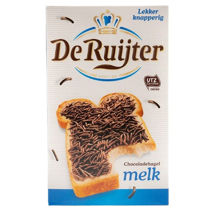 De Ruijter Milk Chocolate Sprinkles Hagel 390G ( BB 30/06/2026 )