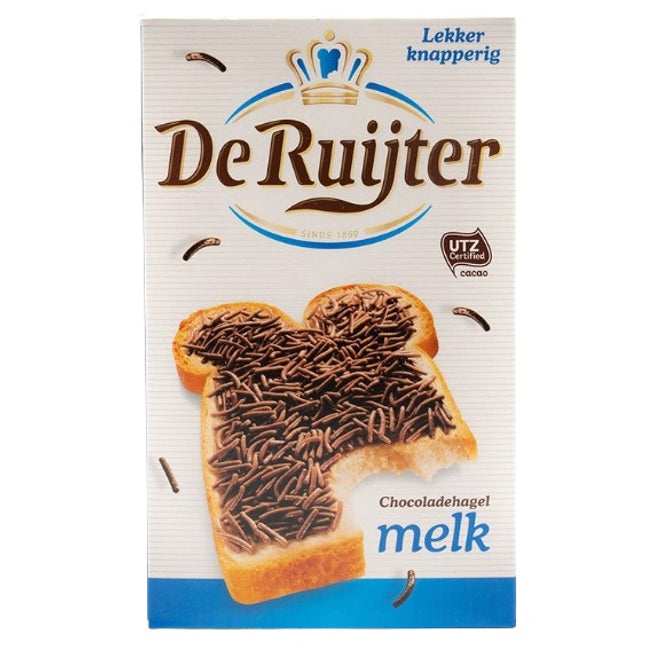 De Ruijter Milk Chocolate Sprinkles Hagel 390G ( BB 30/06/2026 )