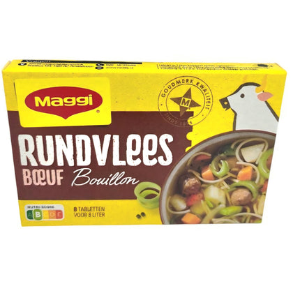 Maggi Rundvlees Bouillon Beef Broth 8 Tablets 82G ( BB 30/01/2026 )