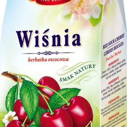 Malwa Wisnia Dried Fruit Coars Sour Cherry Tea 100G ( BB 30/03/2028 )