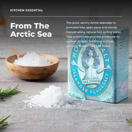 Nordur Salt Arctic Sea Salt Flakes in Tin 250G ( BB 23/12/2028 )