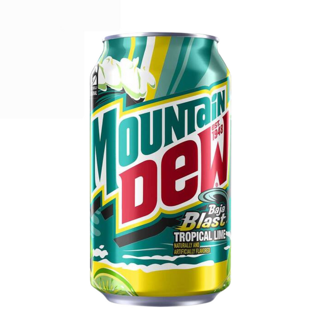 Mountain Dew Baja Blast Tropical Lime 355ml ( BB 23/02/2026 )
