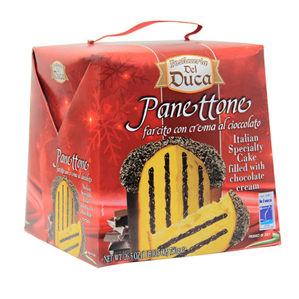 Pasticceria Del Duca Panettone Filled with Chocolate Cream 750G ( BB 30/08/2026 )