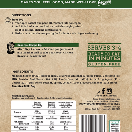 Gourmet Granny's Chicken Gravy 25G ( BB 30/08/2028 )