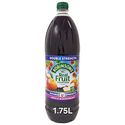 Robinsons Double Strength Apple & Blackcurrant 1.75 Litre ( BB 30/06/2026 )