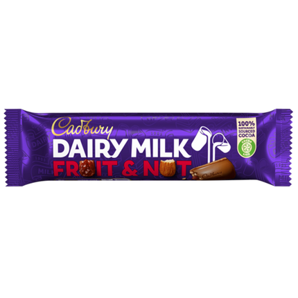 Cadbury Dairy Milk Fruit & Nut 49G UK ( BB 14/10/2025 )