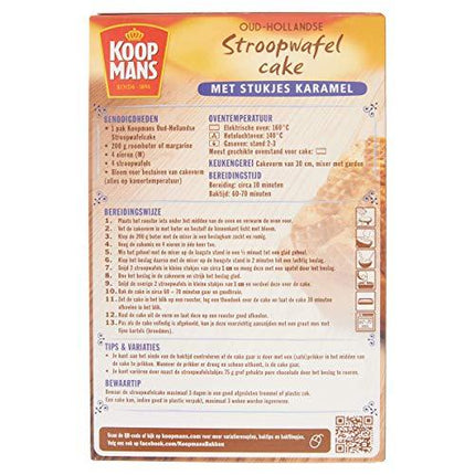 Koopmans Stroopwafels Cake/ Syrup & Caramel Wafer Cake Mix 400G ( BB 17/07/2026 )
