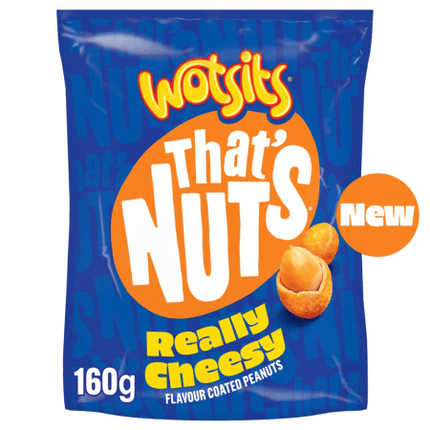 Wotsits That's Nuts Really Cheesy Peanuts 160G ( BB 25/07/2027 )