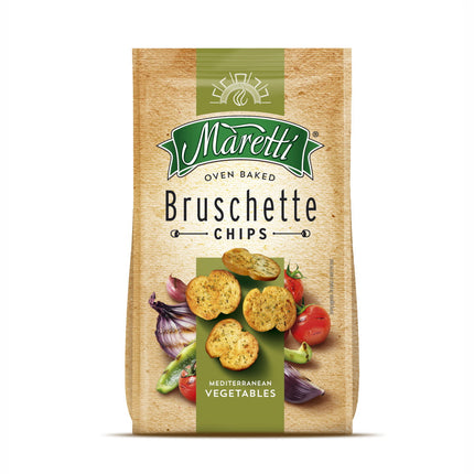 Maretti Bruschette Chips Mediterranean Vegetables 70G ( BBD 14/02/2027 )