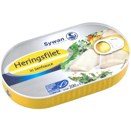 Sywan Herring Fillets in Mustard Sauce 200G ( BB 11/06/2028 )