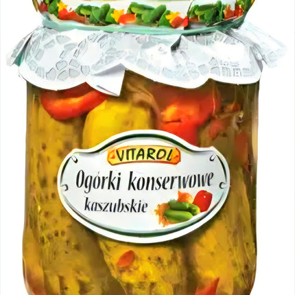 Vitarol Dill Pickle Cucumber with Peppers 650G ( BB 31/08/2027 )