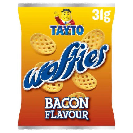 Tayto Waffles Bacon Flavour Crisps 31G  ( BB 30/07/2026 )