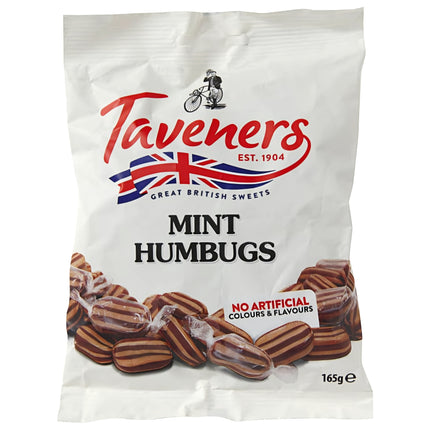 Taveners Mint Humbugs 165G ( BB 04/04/2026 )