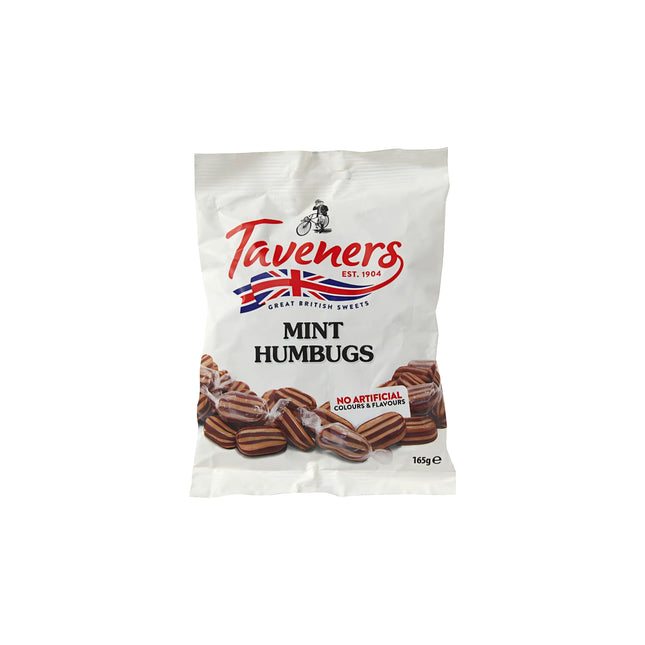 Taveners Mint Humbugs 165G ( BB 04/04/2026 )