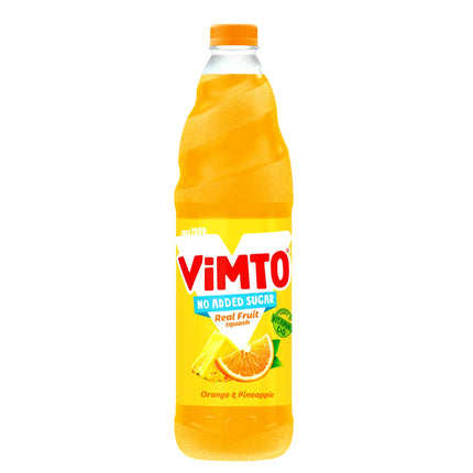 Vimto Cordial Orange & Pineapple No Sugar Added litre 1 Litre ( BB 31/08/2026 )