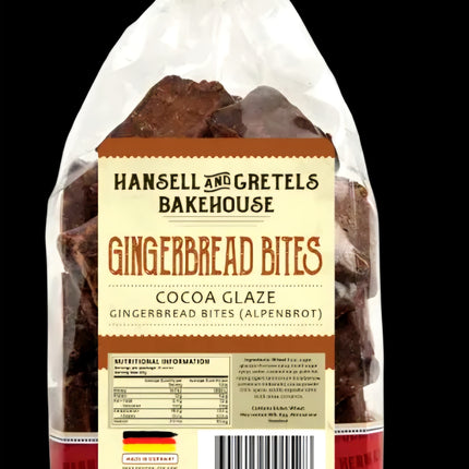 Hansell & Gretels Bakehouse Gingerbread Bites with Cocoa Glaze 200G ( BB 30/06/2027 )