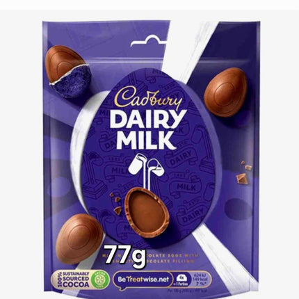 Cadbury Dairy Milk Mini Easter Eggs Bag 77G ( BB 31/07/2026 )