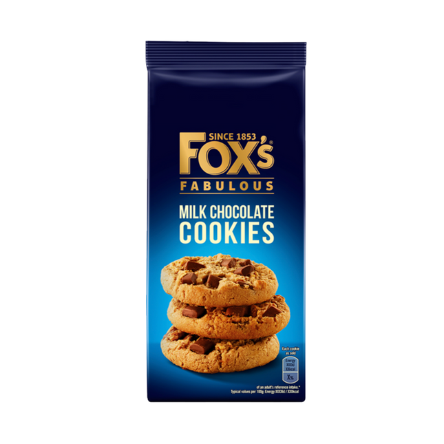 Fox's Fabulous Milk Chocolate Cookies 180G ( BB 28/03/2026 )