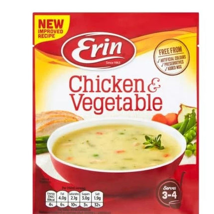 Erin Chicken & Vegetable Soup 76G ( BB 19/01/2028 )