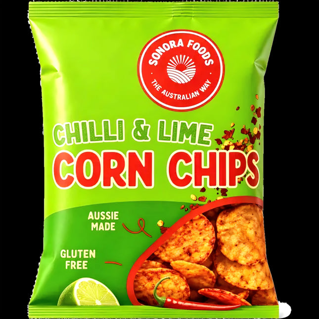 Sonora Foods Chilli & Lime Corn Chips 200G ( BB 16/01/2027 )