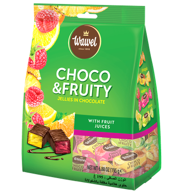 Wawel Choco & Fruity Jellies in Chocolate 195G ( BB 30/01/2027 )
