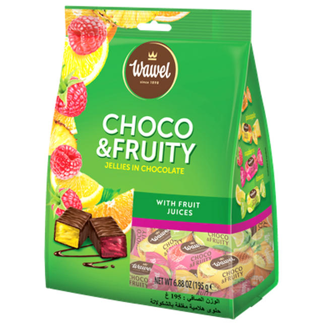 Wawel Choco & Fruity Jellies in Chocolate 195G ( BB 30/01/2027 )