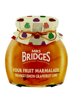 Mrs Bridges Four Fruit Marmalade with Orange Lemon Grapefruit Lime 340G ( BB 39/04/2027 )
